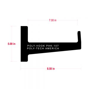 7" Poly Hook