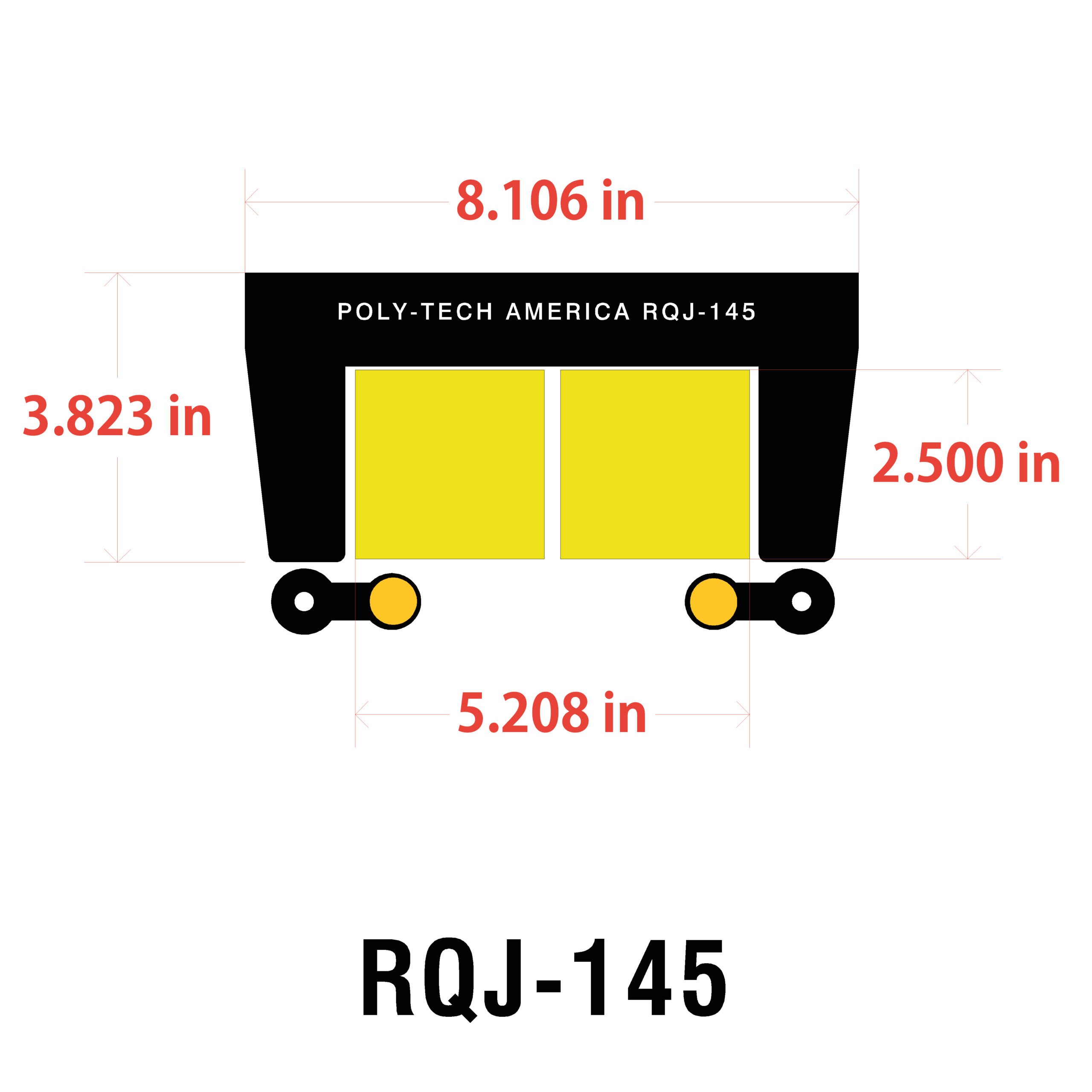 RJ-3 double tube bracket